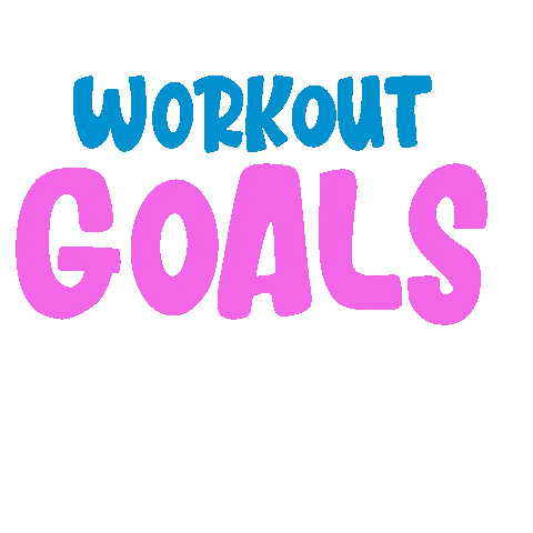 Pink Workout Sticker