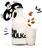 Vegan Almonds Sticker by The Mulk Co