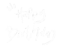 Happy Birthday Text Sticker