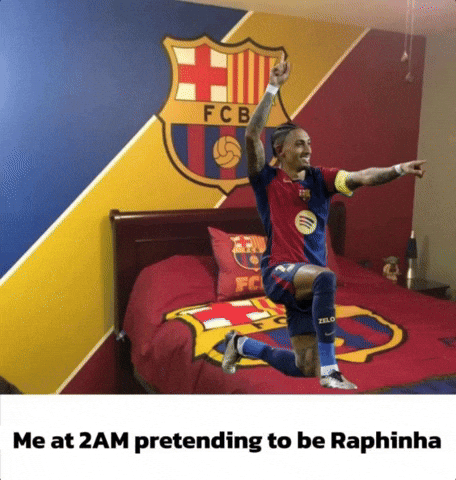 Raphinha Barcelona Fans GIF