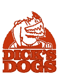 Dicksdogs Sticker by Angus Ulyett