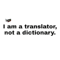 Dictionary Translation Sticker by Translator Traductora