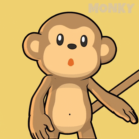 Monkeys Wow GIF by Wise Monkey Meme