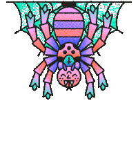 Spider Web Halloween Sticker by Ali Spencer