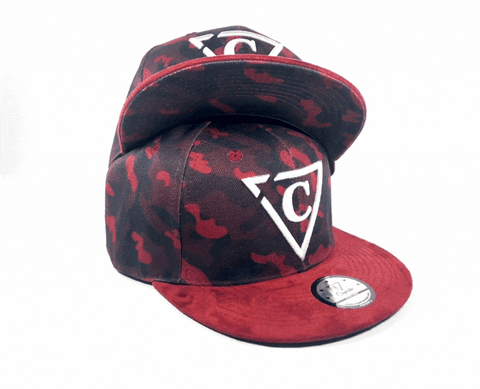 Capichecaps giphyupload red snapback camo GIF