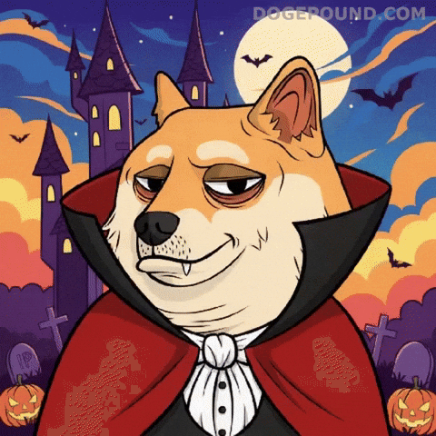 Shiba Inu Halloween GIF by Doge Pound