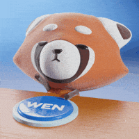 Excited Red Panda GIF by The Plooshies