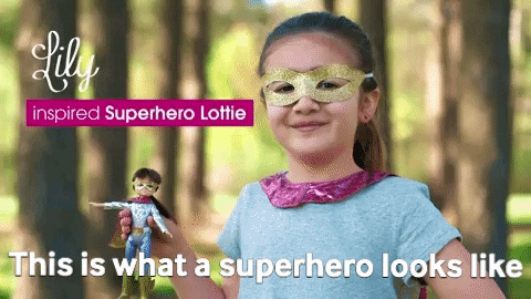 Girl Superhero GIF