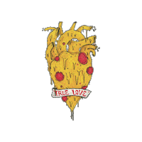 True Love Pizza Sticker by BOYISHMIND