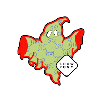 showponyproductions halloween ghost gucci ghost showpony Sticker