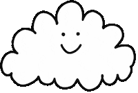 Cloud Sticker by Ruppert Tellac