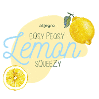 Lemon Easypeasylemonsqueezy Sticker by Allegro Holiday
