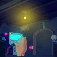 billthebear gaming arcade bear gamer GIF