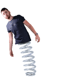 Spring Wiggle Sticker by El Patronick