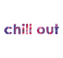 Vibing Chill Out Sticker