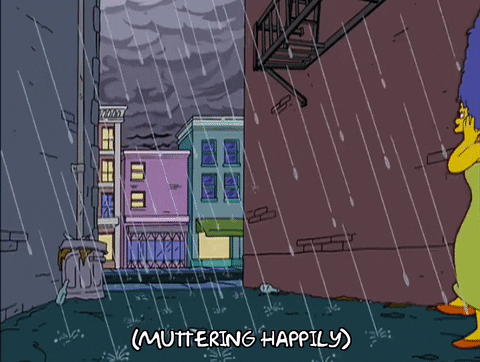 raining marge simpson GIF