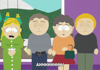 fear crying GIF by South Park 