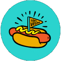 NahDogsVeganHotDogCart vegan stpete nahdogs ilovetheburg Sticker
