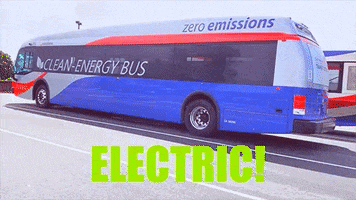 SamTrans green bus electric save the planet GIF
