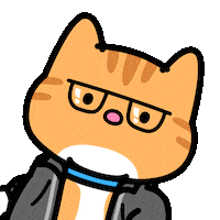Du Bist Tabby Cat Sticker by Lord Tofu Animation