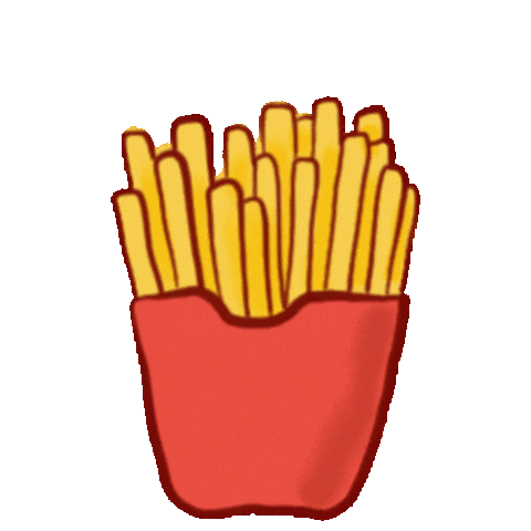 Fries Love Sticker