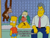 bart simpson krusty the klown GIF