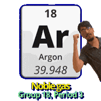 Ar Argon Sticker