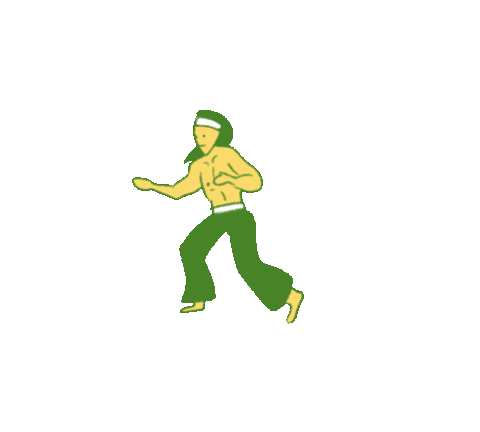 Martial Arts Dance Sticker