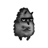 timianwolf cartoon animal dark wolf Sticker