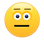 Sticker gif. Neutral Face emoji begins to shake, turning blue and transforming into Cold Face emoji, icicles dripping off their face until they exhale shake the icicles off and returns to Neutral Face.