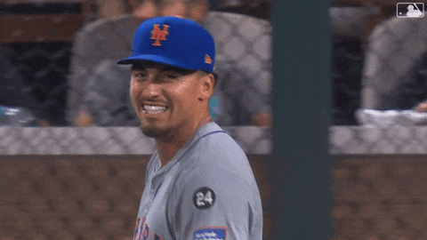 Celebration Finger Guns GIF by New York Mets
