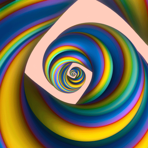 Spiral GIF by Feliks Tomasz Konczakowski