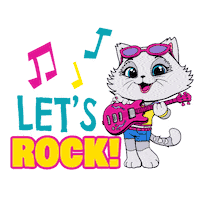 Rock Rockstar Sticker by 44 Cats