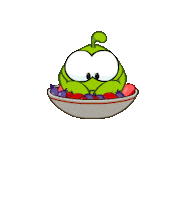 Happy Food Sticker by Om Nom