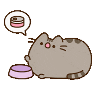 Cat Food Eating Sticker by Pusheen