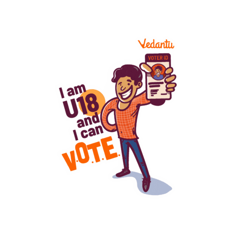 Vedantu giphyupload kids vote students Sticker