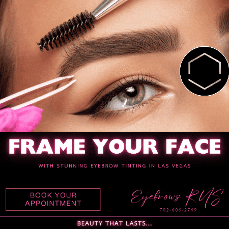 eyebrowsrus giphygifmaker giphyattribution eyebrows las vegas GIF