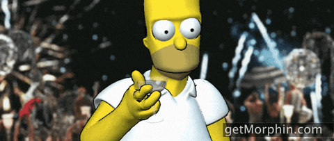 Homer Simpson Cheers GIF by Morphin