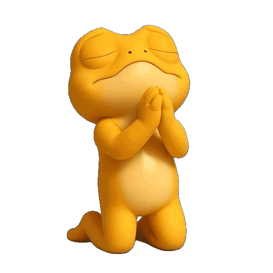 Frog Pray Sticker by Turbo Toad