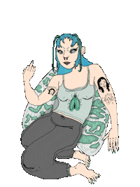 Babe Middle Finger Sticker by BugznSlutz