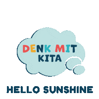 Sunshine Hello Sticker by Denk mit Kita