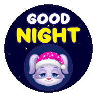 Tired Good Night Sticker by Lucas and Friends by RV AppStudios