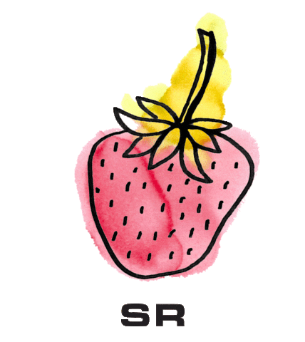 strawberry sr Sticker by Sonia Rykiel