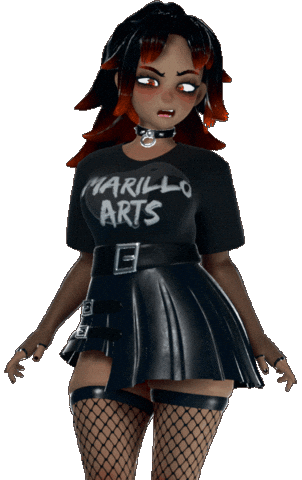 Disgusted Goth Sticker