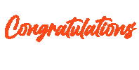 Orange Congratulations Sticker by UF J-School