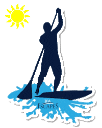 30aescapes sup 30a south walton stand up paddle board Sticker