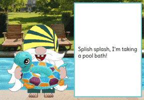 Pool Party Gnome GIF