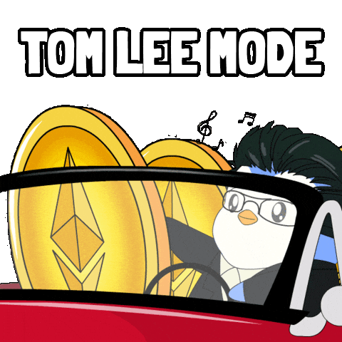 Tom Lee Money Sticker by Pudgy Penguins