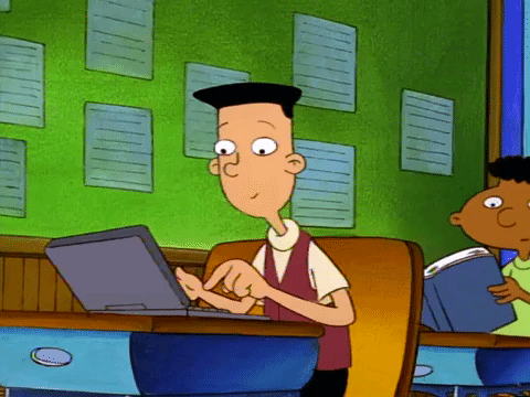 hey arnold nicksplat GIF