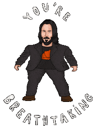 marianadrawings keanu reeves keanu breathtaking youre breathtaking Sticker